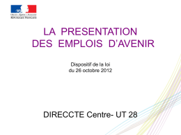 Diaporama Direccte Centre - UT 28 - Préfecture d`Eure-et-Loir