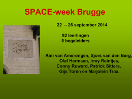 SPACE-week Brugge - Oosterlicht College