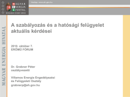 Power Point prezentáció - Magyar Energetikai Társaság