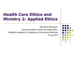 Kevin`s ppt: Applied Ethics