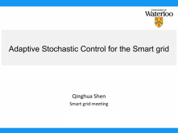 Adaptive Stochastic Control for the Smart Grid