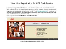 How to Register for ADP Self Service