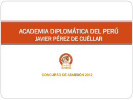 Academia Diplomatica de Perú - Consulado General del Peru en