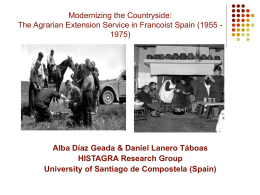 The Agrarian Extension Service in Francoist Spain (1955