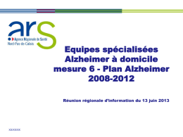 déploiement des ESAD, cahier des charges et activité 2011