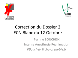 Correction du Dossier 2 ECN Blanc du 12 Octobre