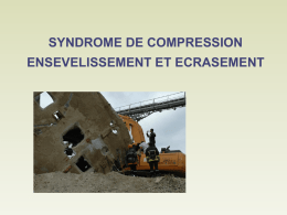 syndrome de compression ensevelissement et ecrasement