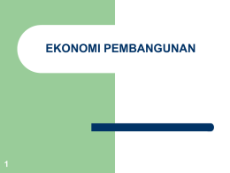 EDP905-Ekonomi Pembangunan