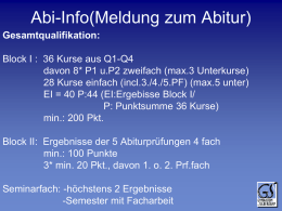 Powerpoint-Datei zur Abiturinfo 2013