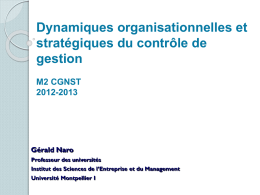 Contrôle de gestion organisation et stratégie