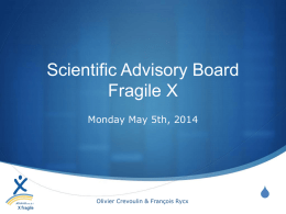 Werkgroep Fragiel X - Association X fragile Belgique