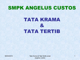 TATA KRAMA