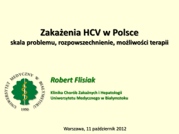 Zakażenia HCV w Polsce