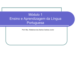 Fundamentos teóricos e metodológicos da Língua Portuguesa
