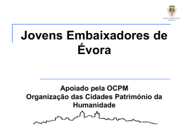 Estratégia da Juventude Câmara Municipal de Évora
