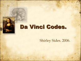 Da Vinci Codes. - primaryresources.rmplc.co.uk