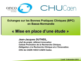 Jean-Jacques Dutheil (CHU) - ONCO Basse