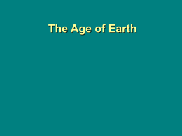 The Age of Earth