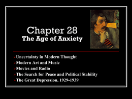Chapter 28 The Age of Anxiety