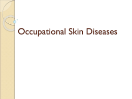Occupational Skin Diseases