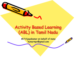 Activity-Based Learning (ABL) in Tamil Nadu