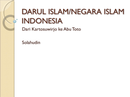 DARUL ISLAM/NEGARA ISLAM INDONESIA