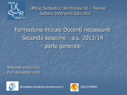 Ufficio Scolastico Territoriale XI &ndash; Treviso Settore Interventi Educativi