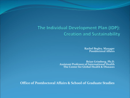 Individual Development Plan PowerPoint