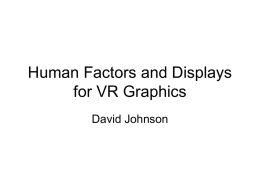 4- Human Factors in VR Graphics