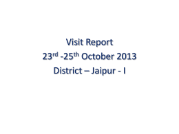 Jaipur - I - National Rural Health Mission