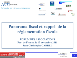 support fiscal jcc nov 2011 fdf - Ordre des Experts