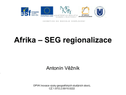 Afrika_SEG_regionalizace