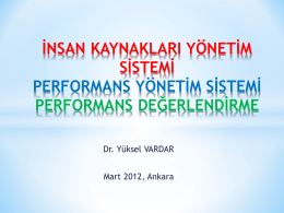 İKYS Performans Yönetimi eğitim notu mart 2012_yv