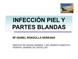 Infección piel y partes blandas - Sociedad Valenciana de Cirugía