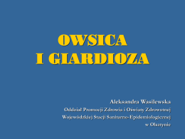 Owsica i giardioza - Oddział Promocji Zdrowia i Oświaty Zdrowotnej