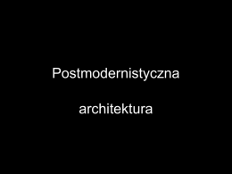 Architektura postmodernistyczna