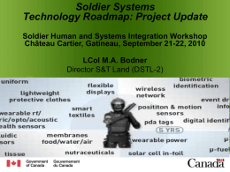 Soldier System Definition - The Strategic Review Group Inc.