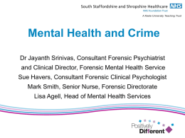 Mental Health and Crime - South Staffordshire Partnership