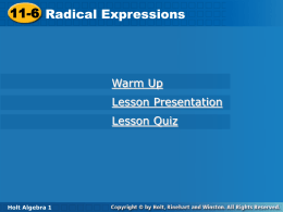 radical expression
