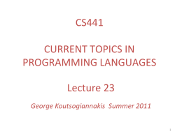 Lecture 23