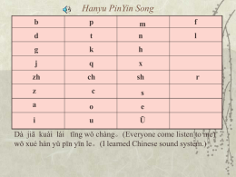 Pinyin Table Powerpoint