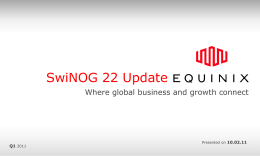 Equinix Update Vincent Rais, Equinix