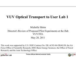 VUV optics to lab 1