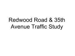 Redwood Road & 35th Avenue Traffic Study