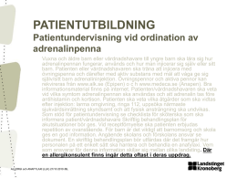 Patientundervisning vid ordination av adrenalinpenna,101021