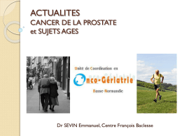 Dr Emmanuel SEVIN (CLCC Baclesse - Caen)