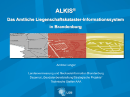 alkis - Landesvermessung und Geobasisinformation Brandenburg