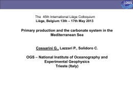 Diapositiva 1 - Mediterranean Oceanic Data Base (MODB)