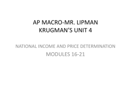 AP MACRO-MR. LIPMAN KRUGMAN`S UNIT 4