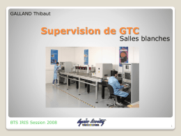 Supervision de GTC